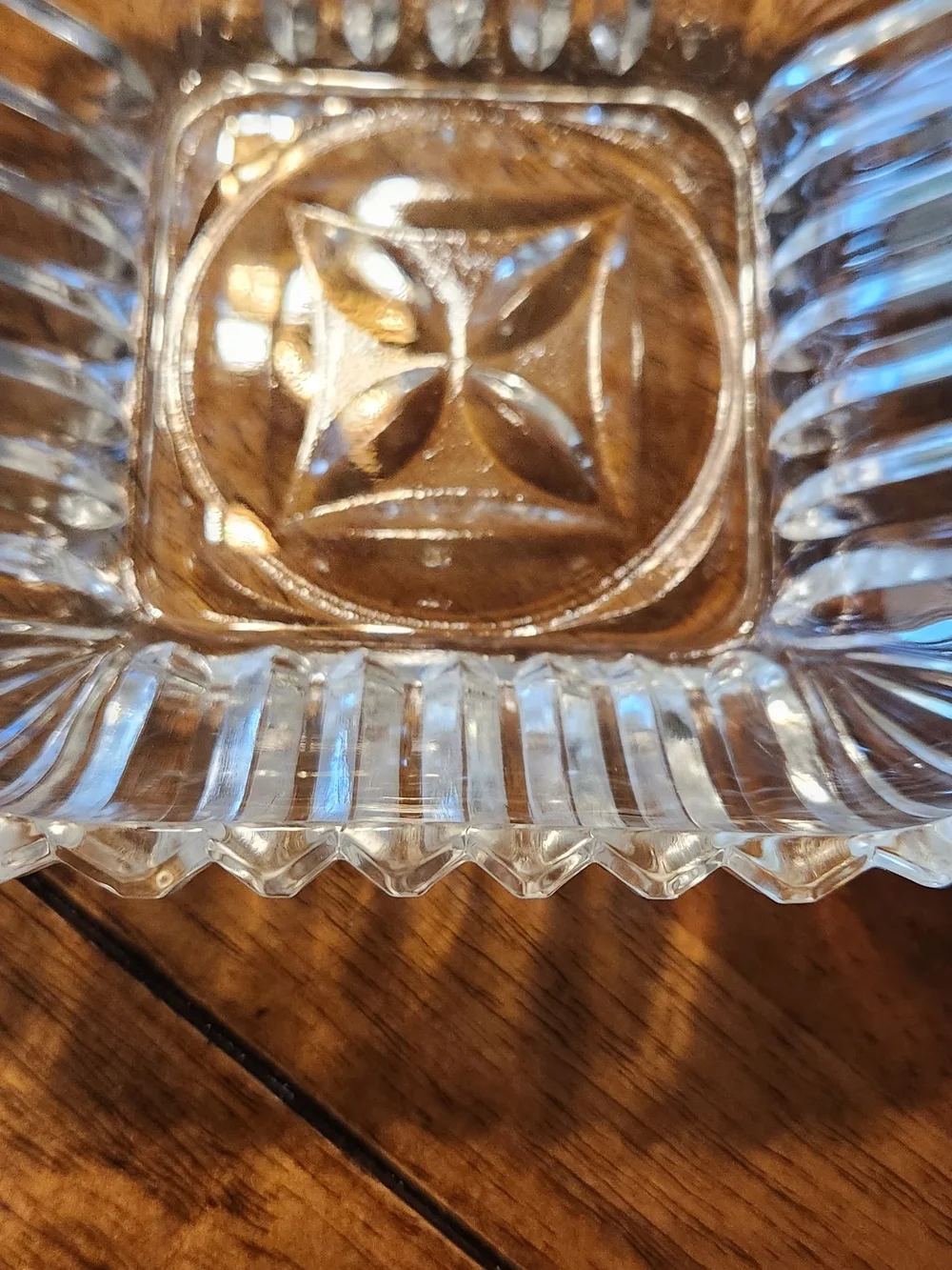 Clear Glass Vanity Tray - Elegant Square Decorative Dish